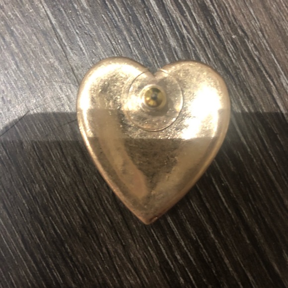 Francesca's Big Pink Heart Earrings - Picture 6 of 6